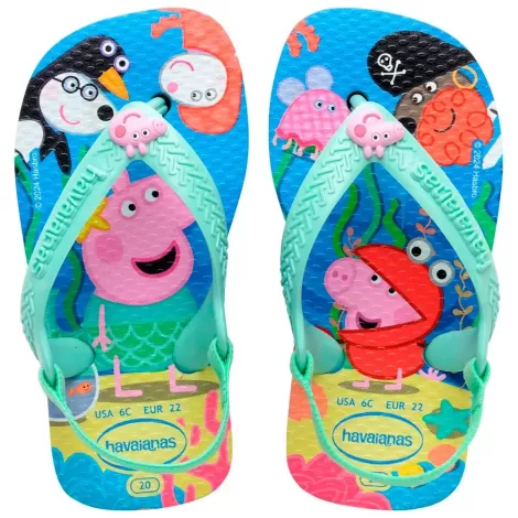 Havaianas Baby Peppa Pig 1056 Azul Lavanda 22